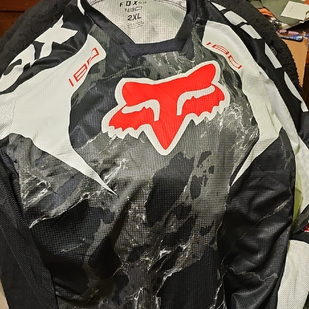 Fox Black and White Karrera Jersey